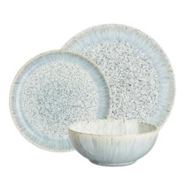Denby Halo Speckle 12 Piece Coupe Dinnerware Set Service for 4 Reviews Wayfair